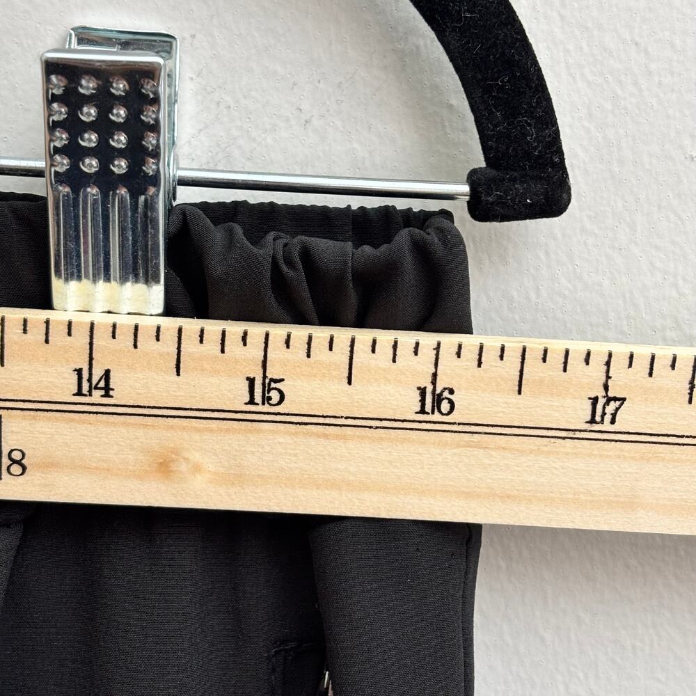 Black Lightweight Stretchy Elastic Waist Jogger Style Work Pants Women's Size L - Picture 7 of 8
